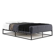 Metallbett ANKARA 140 x 200 x 25 cm schwarz