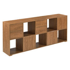 Sideboard Köping 145x28x60cm Dunkler Holzton