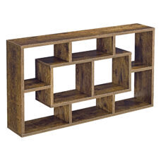 Wandregal Saputit 85x16x48cm Holz Dunkel