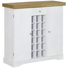 Weinschrank für 18 Flaschen Weinregal Buffet 140L x 36B x 91.5Hcm