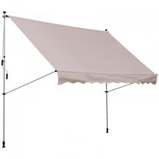 Balkonmarkise Sonnenstore Teleskop 300 x 150cm Beige