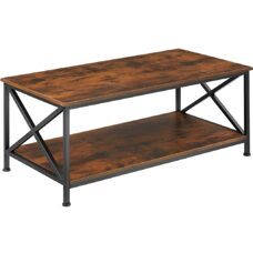 Couchtisch Pittsburgh 100x55x45,5cm Industrial dunkelbraun