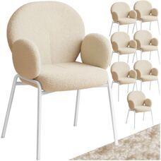 8er Set Stuhl Scandi creme