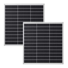 2x Solarpanel Monokristallin - 100W 18V für 12V Batterien Photovoltaik