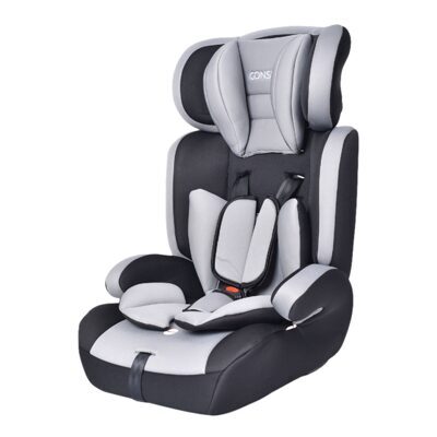 Kindersitz Auto grau