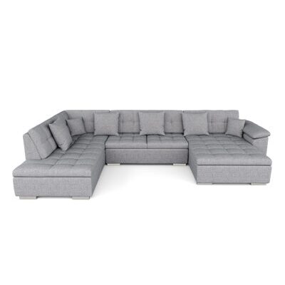 Ecksofa ARIA links grau