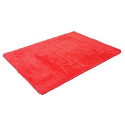 Teppich Shaggy Hochflor flauschig 160x120cm ~ rot