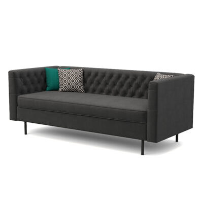 Sofa Samt CEDRIC anthrazit