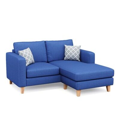 Ecksofa NOLAN rechts blau