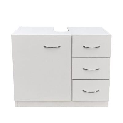 Waschbeckenunterschrank 63 x 30 x 54 cm weiss