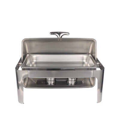 Chafing Dish Speisewärmer Edelstahl 9L mit Rolltop