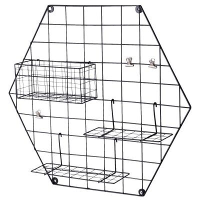 Hängeregal, Memotafel Fotowand Metall Wandregal