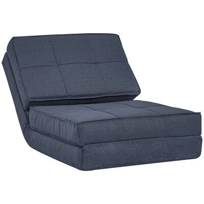 Sessel Sofa Gästebett klappbar 61x73x58cm Dunkelblau