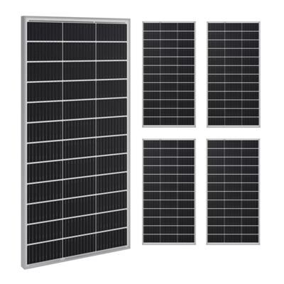 4x Solarpanel Monokristallin - 165W 18V für 12V Batterien Photovoltaik