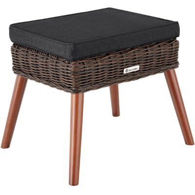 Rattan Fussbank Vibo 150kg braun