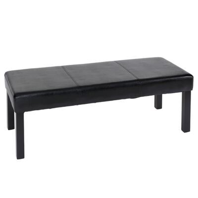 Sitzbank Ambato Kunstleder 120cm schwarz