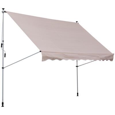 Balkonmarkise Sonnenstore Teleskop 200 x 150cm Beige