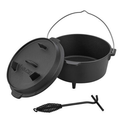 Feuertopf Dutch Oven Jacob 4.2L Gusseisen Schwarz