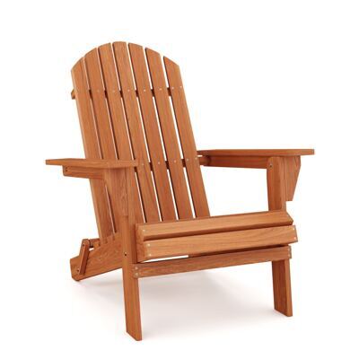 Gartenstuhl Holz ADIRONDACK braun