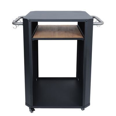 Grill Beistellltisch 60 x 60 x 81 cm schwarz