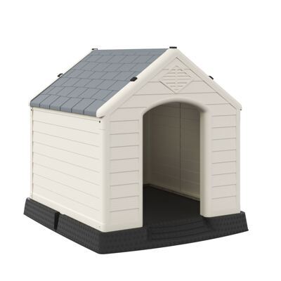 Hundehütte GOODBOY 87 x 78 cm beige/grau