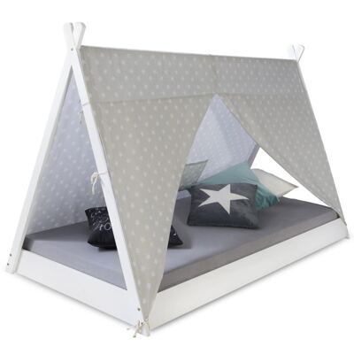 Kinderbett TIPI 90x200cm Weiss