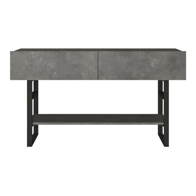 Konsolentisch Lappeenranta 139x43x76cm Betonoptik Schwarz