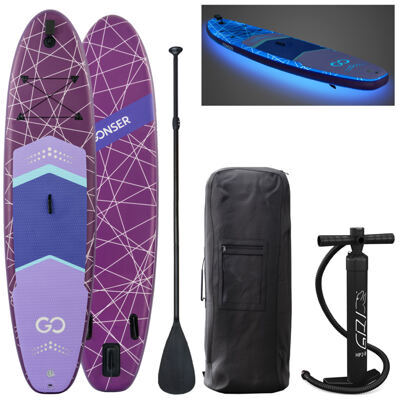 LED Stand Up Paddle LASER 320 cm violett