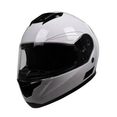 Motorrad Integralhelm Einzelvisier weiss Grösse 55/56