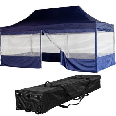 INSTENT Faltpavillon PRO, 3x6, blau