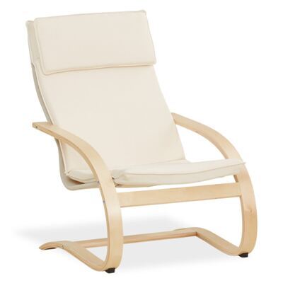 Relaxsessel Schaukelstuhl Beige