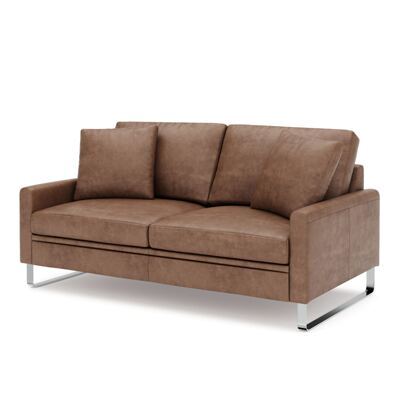 Sofa Leder GIAN 2-Sitzer braun