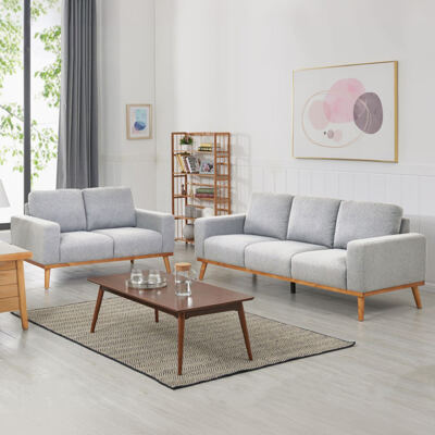 Sofa Set AMOR 2-teilig grau