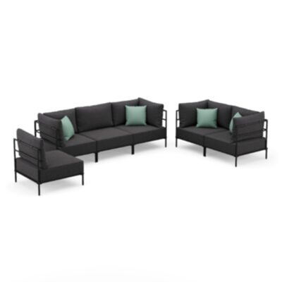 Sofa Set ETHAN anthrazit