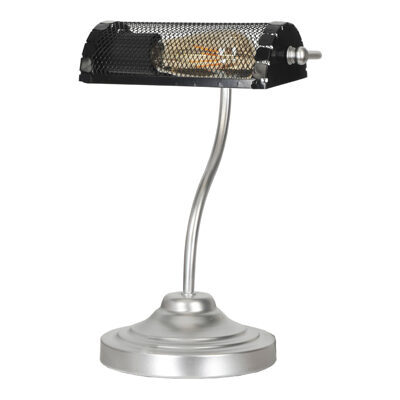 Tischlampe Ditton Silber Schwarz