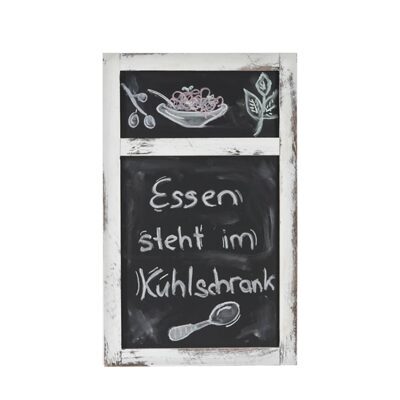 Werbetafel Wandtafel Kreidetafel Shabby-Look 55x34x2cm Weiss