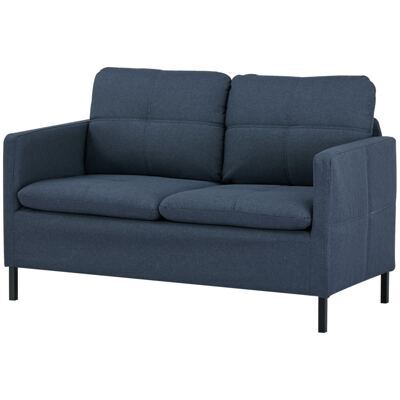 2-Sitzer Sofa 135x67x78cm Dunkelblau