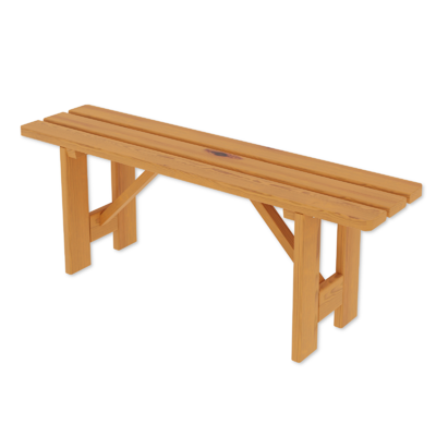 Gartenbank 150cm Sitzbank Holzbank massiv Fichte 150x40x42cm