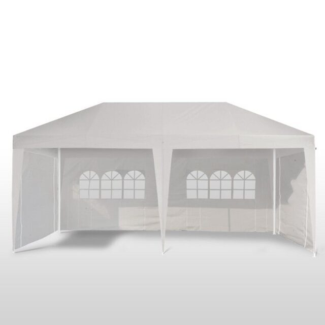 Gartenpavillon Partyzelt 6x3m Weiss